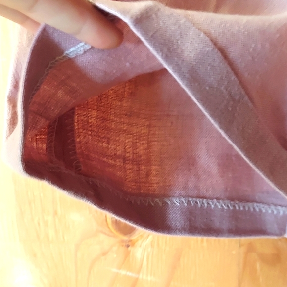 J. Crew Outfitters Vintage Mauvy Pink Linen High Rise Shorts - Picture 12 of 12